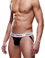 Мужские трусы-джоки на широкой резинке Envy черные M/L