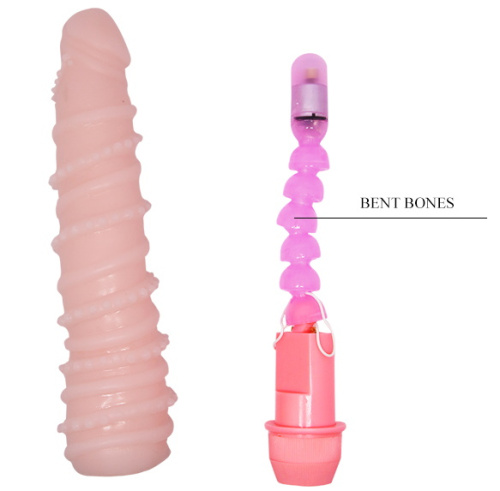 Гнущийся вибратор с хребтом Flexi Vibe 21 см фото 5