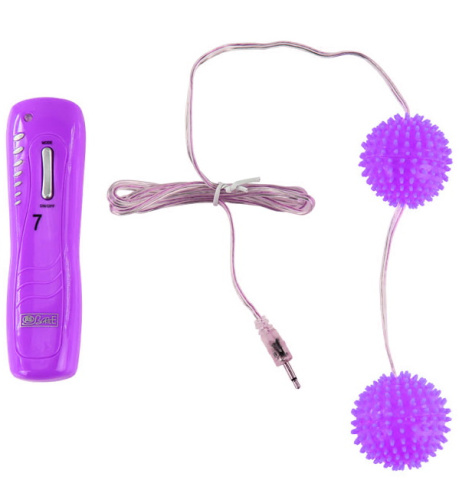 Вагинальные шарики с 7 функциями вибрации фиолетовые фото 2