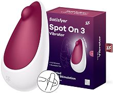 Клиторальный вибростимулятор Satisfyer Spot On 3 красный