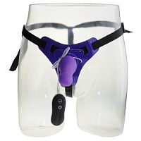 Страпон с 10 функциями вибрации 6 in Silicone Vibrating Strap On