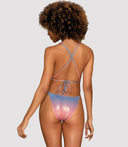 Мерцающий боди-купальник с нежным градиентом Rionella L фото 2