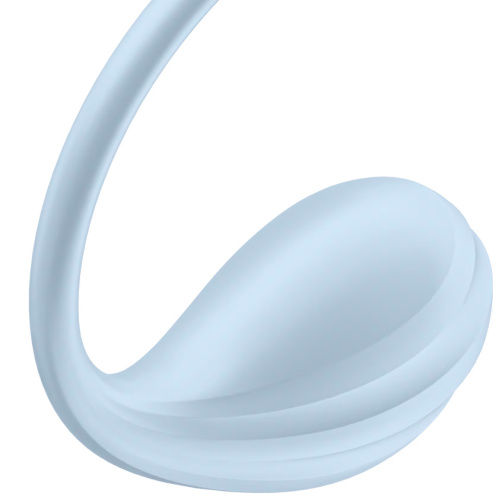 Мощный смарт-вибростимулятор Satisfyer Smooth Petal голубой фото 4