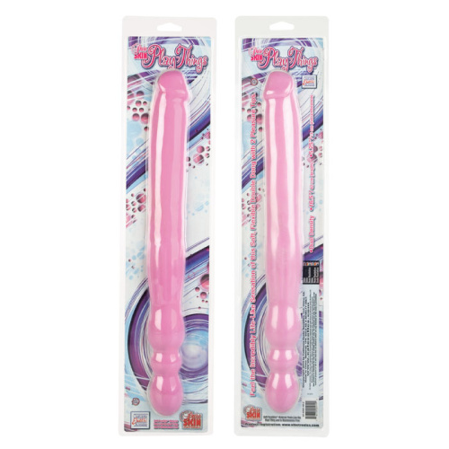 Розовый двухголовый стимулятор Play Things фото 4