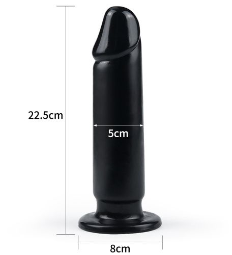 Черный фаллоимитатор King-Sized Anal Dildo 23 см фото 4