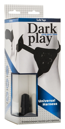 Трусы для страпона Dark play со шнуровкой фото 2