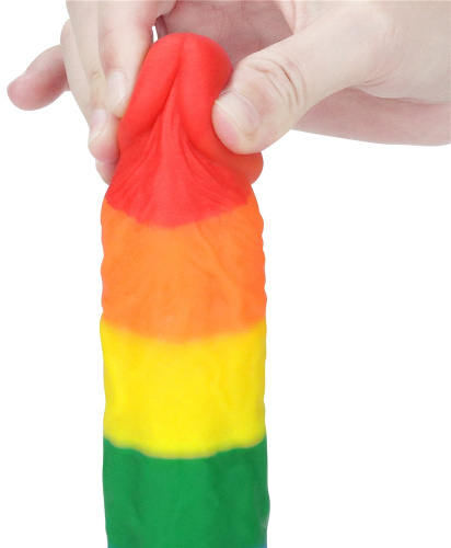 Радужный фаллоимитатор Prider Dildo 20 см фото 5