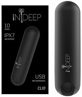 Перезаряжаемая вибропуля Indeep Clio Black