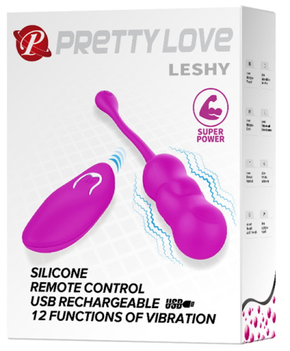 Перезаряжаемое виброяйцо Pretty Love Leshy с беспроводным управлением фото 9