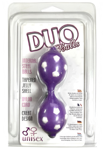 Двойные вагинальные шарики Duo Balls Hot Purple фото 3