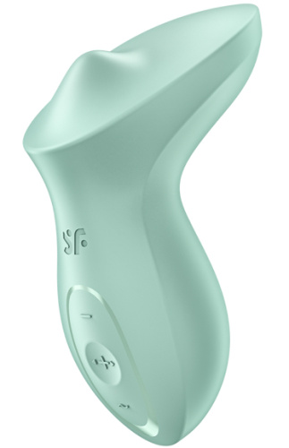 Клиторальный вибромассажер с плавающим стимулятором Satisfyer Exciterrr мятный фото 4