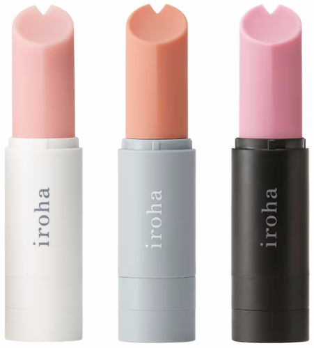 Мини-вибростимулятор в виде губной помады Iroha Stick бежевый фото 13