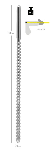 Ребристый уретральный буж Dip Stick Ribbed фото 4