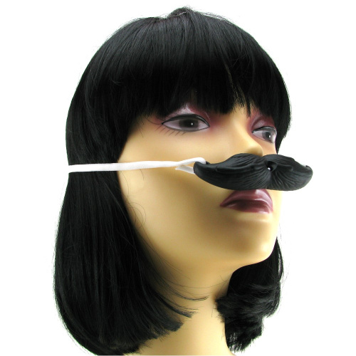 Черные силиконовые виброусы The Mustachio фото 3