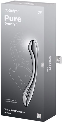 Двусторонний стальной стимулятор Satisfyer Pure Gravity 1 фото 5