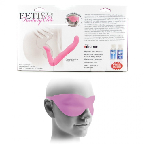 Безремневой страпон FF Elite 8 Strapless Pink фото 2