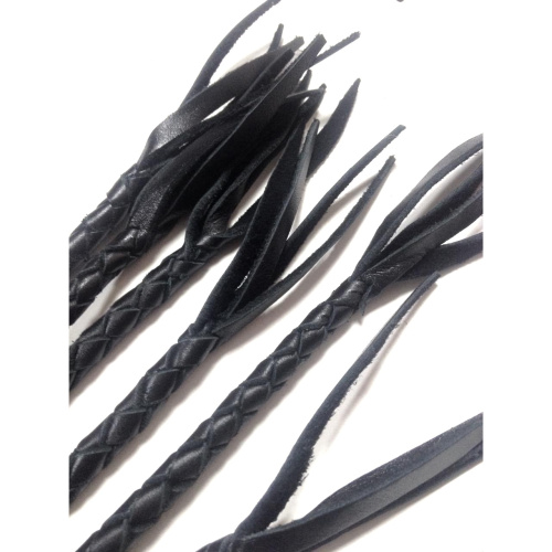 Кожаная плеть семихвостка с длинными кончиками фото 2