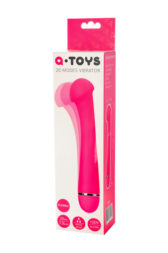 Вибратор для точки G розового цвета с 20 режимами вибрации фото 6