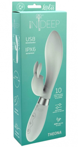 Перезаряжаемый вибратор Ideep Pro Theona белый фото 4
