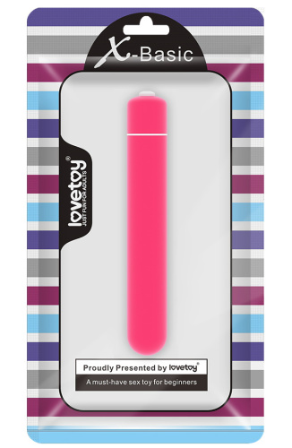 Мини-вибратор X-Basic с 10 режимами розовый фото 9