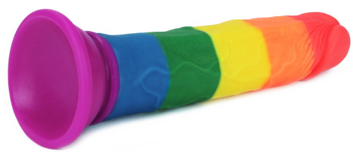 Радужный фаллоимитатор Prider Dildo 19 см фото 7