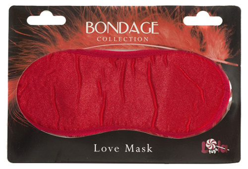 Красная маска на глаза Love Mask Bondage фото 3