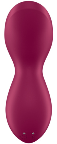 Клиторальный вибромассажер с плавающим стимулятором Satisfyer Exciterrr бордовый фото 6