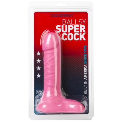 Розовый фаллоимитатор Ballsy 9in фото 5