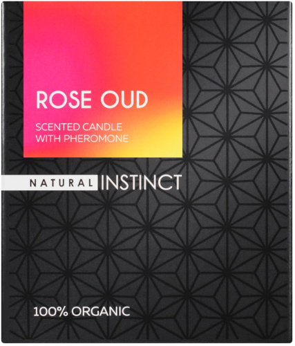 Низкотемпературная свеча с феромонами Natural Instinct Роза и Уд 180 гр фото 2
