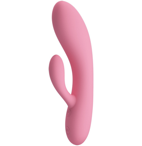 Перезаряжаемый гибкий вибратор-кролик Pretty Love Carol розовый фото 2