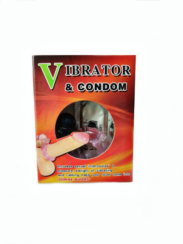 Эрекционное вибро-кольцо + презерватив фото 2