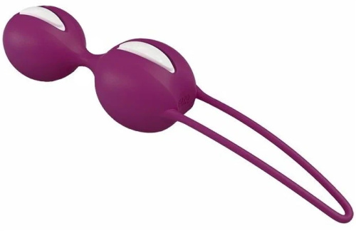 Шарики вагинальные Fun Factory SmartBalls Duo фиолетово-белый фото 4