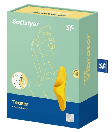 Клиторальный вибромассажер на палец Satisfyer Teaser желтый фото 8