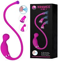 Посасывающий вибростимулятор для клитора Romance 3 в 1
