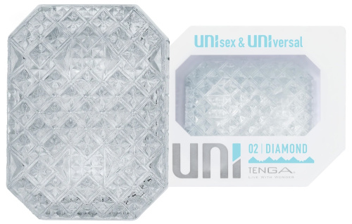Мастурбатор Tenga Uni Diamond прозрачный