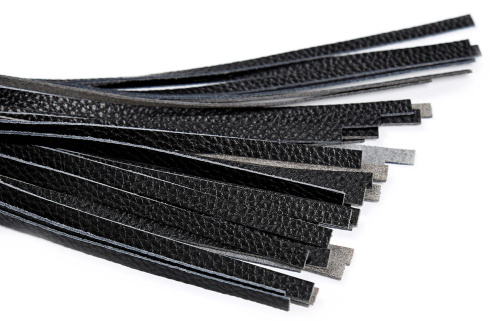 Классическая черная плеть из натуральной кожи фото 3