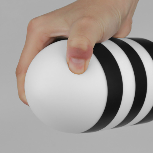 Черно-белая анальная пробка X-Missioner Butt Plug 19,5 см фото 4