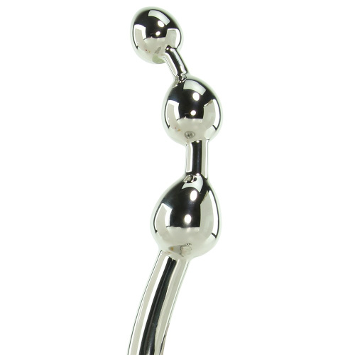 Стальная фигурная анальная елочка с 4 звеньями фото 2