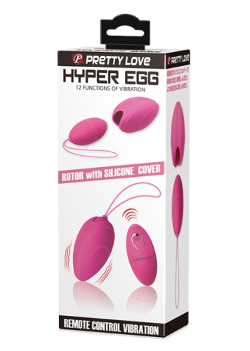 Виброяйцо Pretty Love Hyper Egg со сменной насадкой и беспроводным управлением фото 11