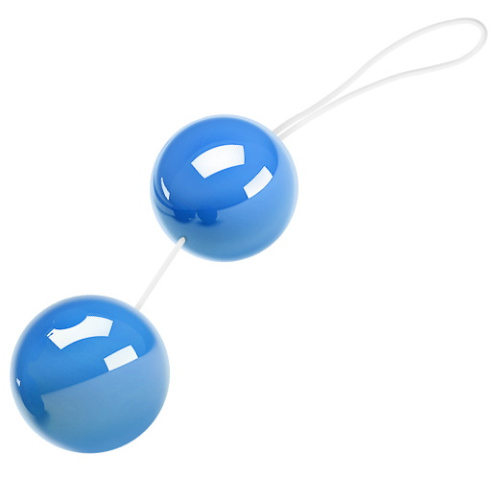 Анально-вагинальные шарики Twins Ball голубые фото 3