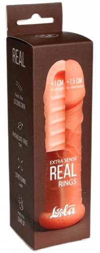 Реалистичная насадка на пенис Real Extra Sense Rings фото 6