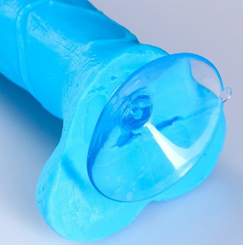 Фигурное мыло Фаворит на присоске 16 см, голубое 167 гр фото 4