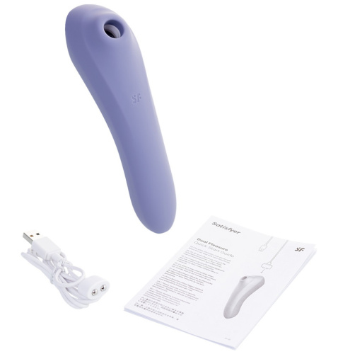 Клиторальный смарт-стимулятор с вибрацией Satisfyer Dual Pleasure сиреневый фото 10