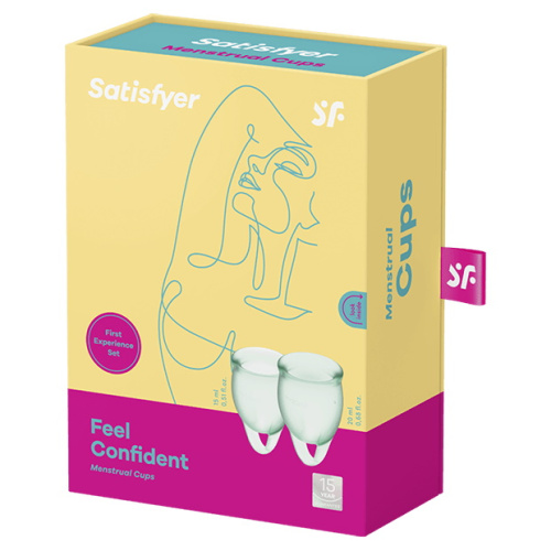 Набор менструальных чаш Satisfyer Feel Confident, салатовый фото 11