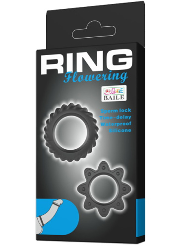 Набор ребристых эрекционных колец Ring Flowering фото 6