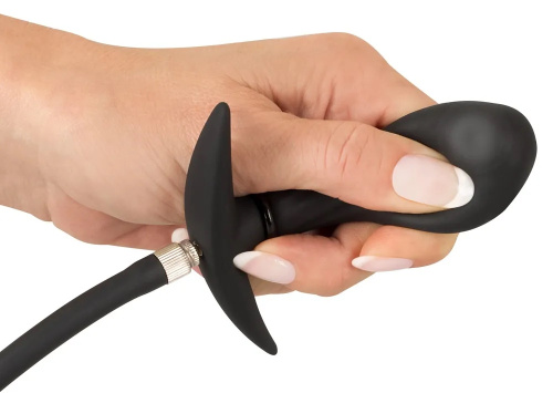 Расширяющаяся анальная пробка со смещенным центром тяжести Inflatable Plug фото 6