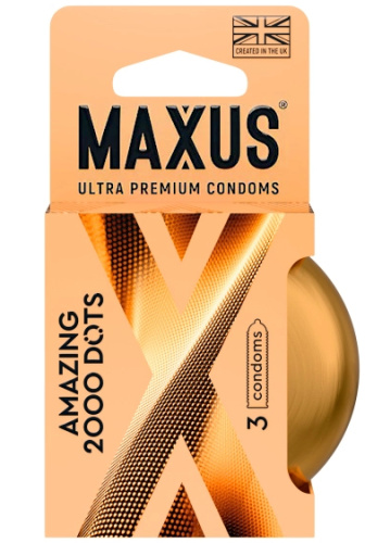 Презервативы в металлическом кейсе Maxus №3 Amazing 2000 Dots точечные фото 5