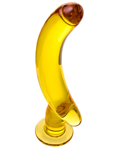 Изогнутый анальный стимулятор Банан из стекла фото 4