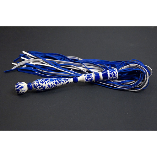 Кожаная плеть Гжель фото 2