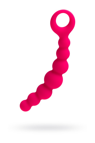 Розовая анальная цепочка фото 4